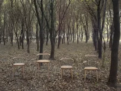 Exchange Bar Stool SH 75, walnut fra Stellar Works