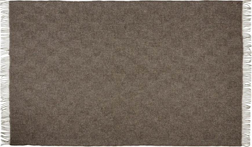 Fanø Plaid, light nordic grey fra Silkeborg Uldspinderi