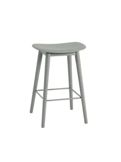 Fiber Bar Stool Wood fra Muuto