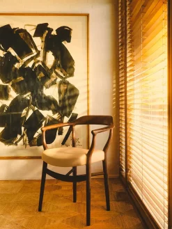 FJ 44 stol, eg olie/vegetal læder af Finn Juhl