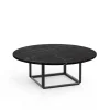 Florence sofabord Ø90, black marquina fra New Works