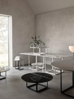 Florence Sofabord Ø90, gris du marais/beige grey fra New Works