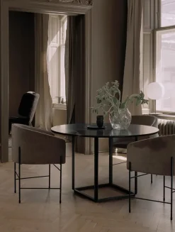 Florence spisebord Ø120, white viola fra New Works