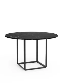 Florence spisebord Ø120, white carrera fra New Works