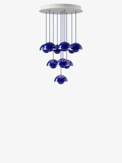 Flowerpot Chandelier VP10, 10 pendants fra &Tradition