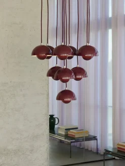 Flowerpot Chandelier VP10, 10 pendants fra &Tradition