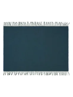 Franja Plaid, green/black fra Silkeborg Uldspinderi