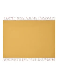 Franja Plaid, green/orange fra Silkeborg Uldspinderi