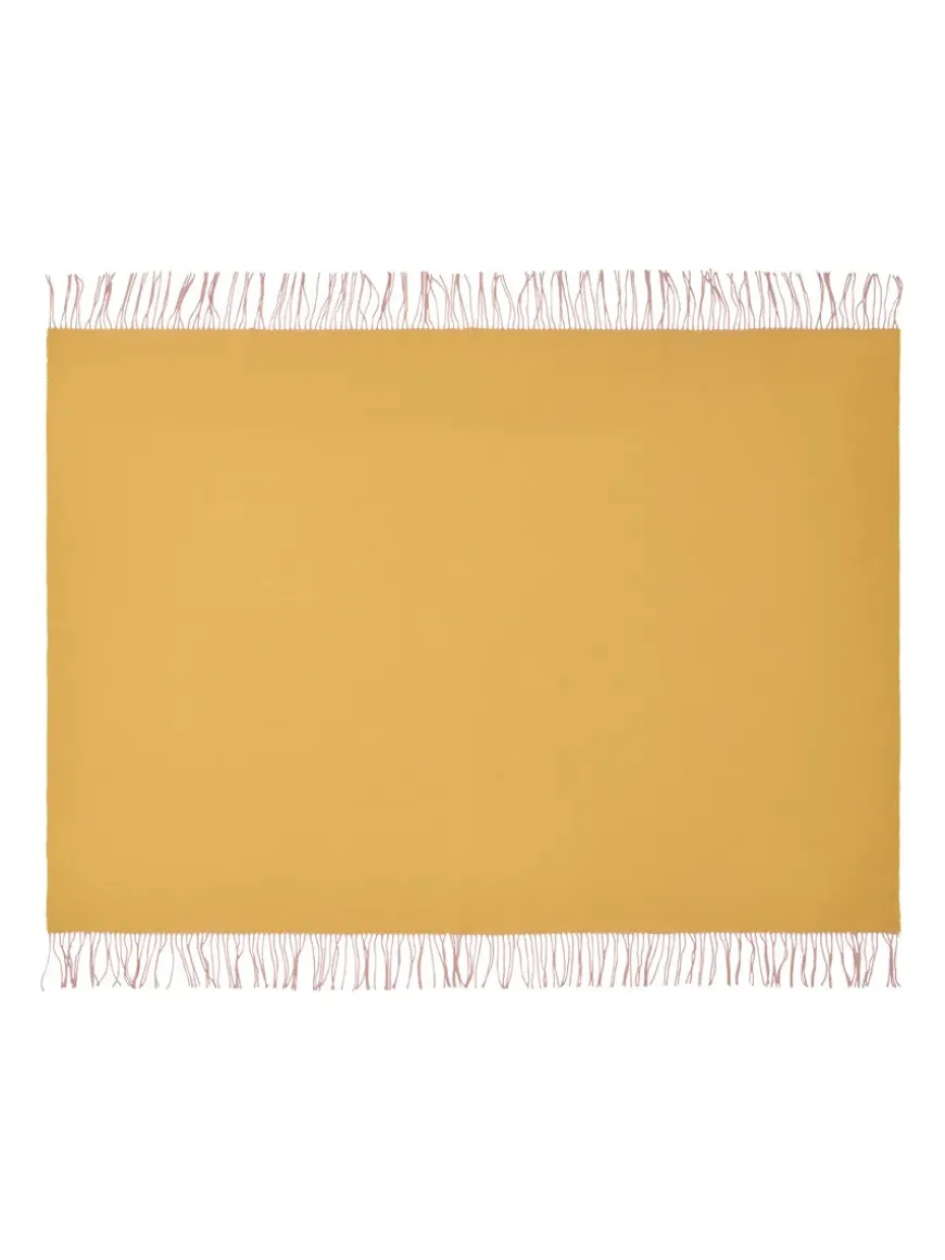 Franja Plaid, green/orange fra Silkeborg Uldspinderi