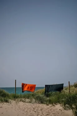 Franja Plaid, green/orange fra Silkeborg Uldspinderi