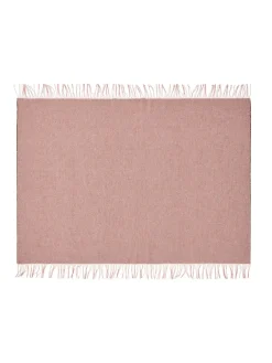 Franja Plaid, pink/brown fra Silkeborg Uldspinderi