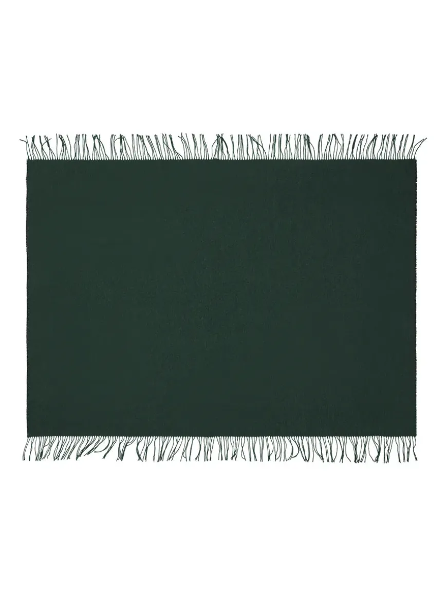 Franja Plaid, pink/white fra Silkeborg Uldspinderi