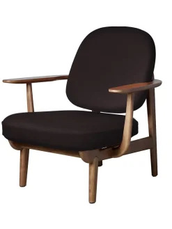 Fred Lænestol, valnødfarvet eg fra Fritz Hansen