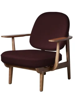 Fred Lænestol, valnødfarvet eg fra Fritz Hansen