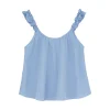 Frill Top, check mix blue fra Aiayu