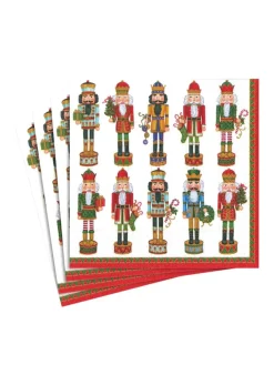 Frokostservietter, nøddeknækker parade, 20 stk. fra Caspari