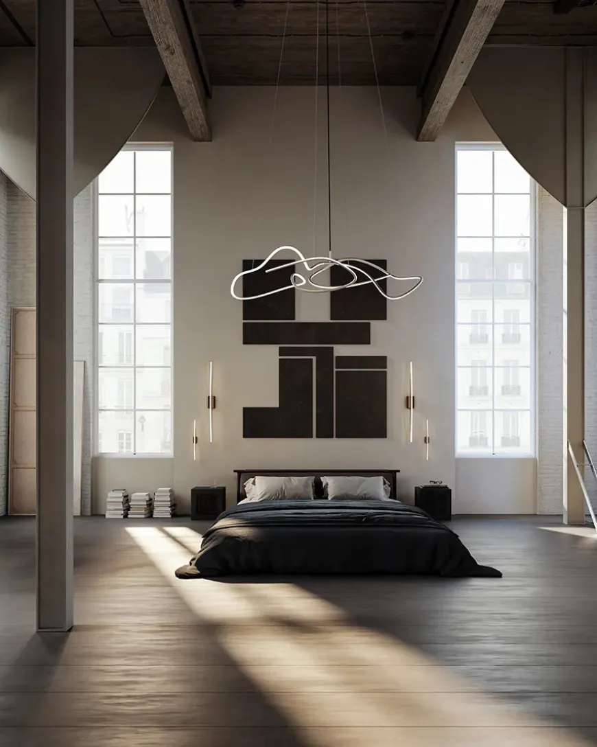 Ghost Chandelier, Big, Burned Black fra 101 Copenhagen