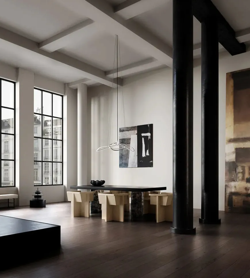 Ghost Chandelier, Mini, Chrome fra 101 Copenhagen