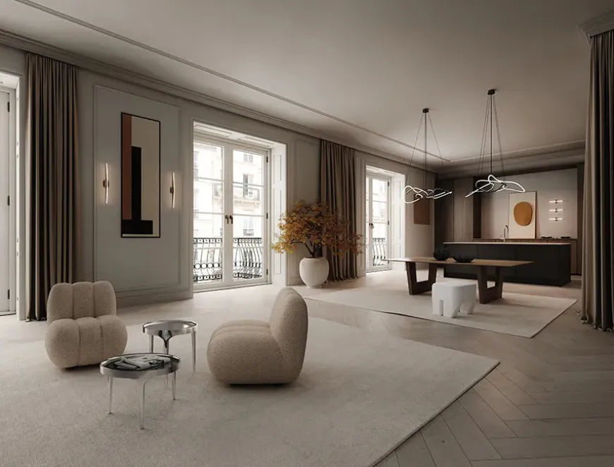 Ghost Chandelier, Mini, Chrome fra 101 Copenhagen