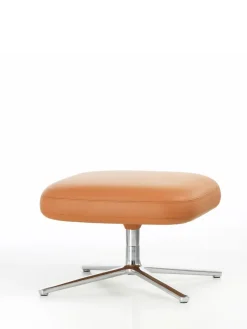 Grand Repos Lænestol inkl. Fodskammel, cognac (Premium Læder) fra Vitra