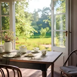 Hammershøi Summer tallerken Ø22 cm, forglemmigej fra Kähler