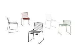 Hee Dining Chair, hot galvanised fra Hay