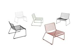 Hee Lounge Chair, hot galvanised fra Hay