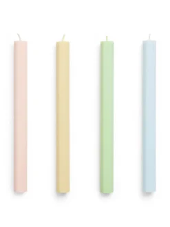 Hexagon Candle 4 Stk., fresh fra Hay