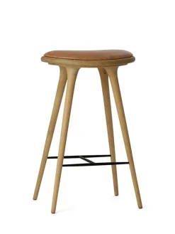 Høj barstol i aluminium fra Mater