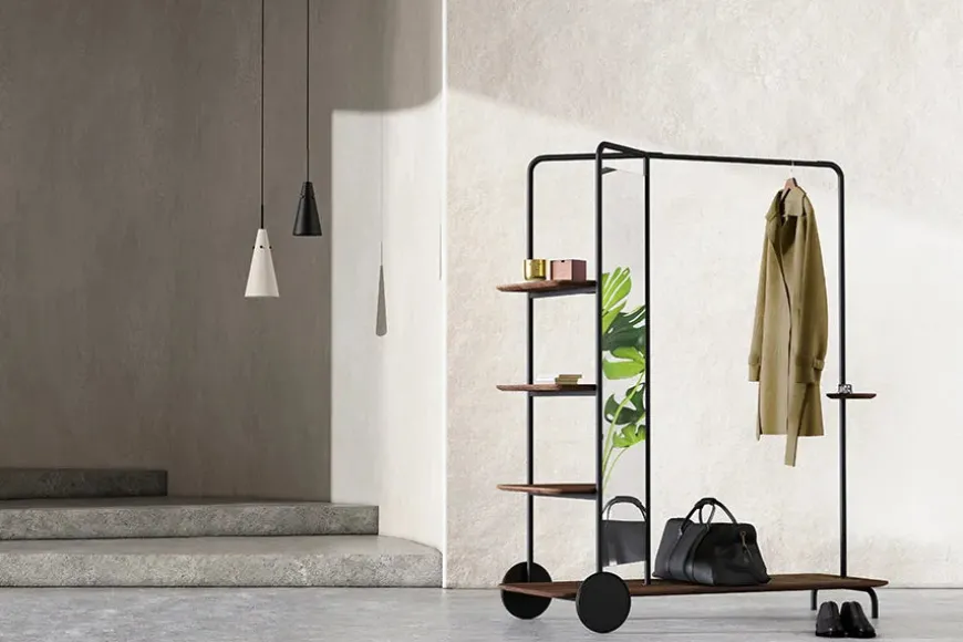 Host Wardrobe, black oak fra Stellar Works