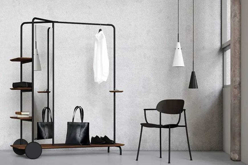 Host Wardrobe, black oak fra Stellar Works