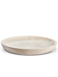 Hyben Fad, silver travertin fra Wabi Sabi Nordic