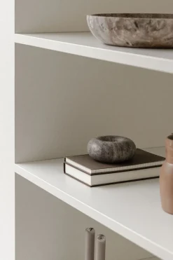 Hyben Skål, travertin silver fra Wabi Sabi Nordic