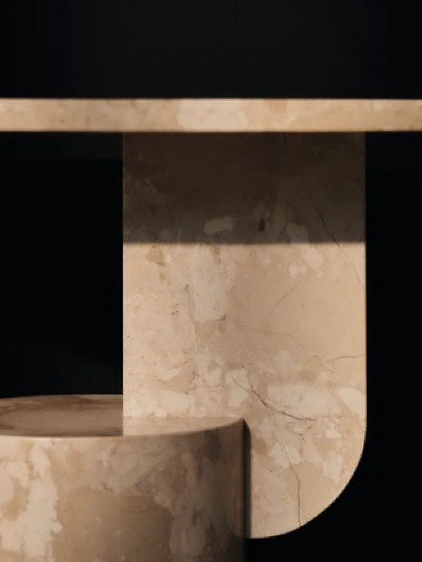 Insert Sidebord Stone Sand fra Ferm Living