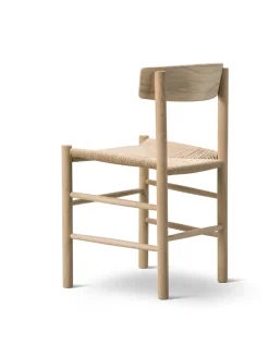 J39 Folkestolen, sortlakeret eg af Børge Mogensen