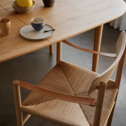 J186 Hesberg spisebordsstol, olieret eg fra FDB Møbler