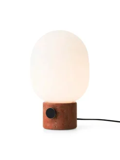 JWDA Table Lamp, red travertine stone fra Audo Copenhagen