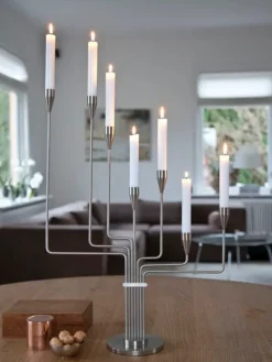 Karlsvognen Table Lysestage, mørk blå fra Piet Hein