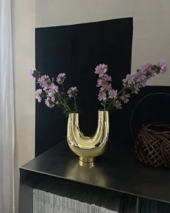 Kazumi StudioVase, gold fra Hein