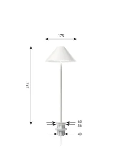 Keglen Bordlampe fra Louis Poulsen