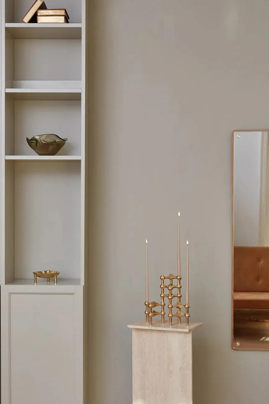 Kertelys til Nagel Lysestage, burgundy red fra STOFF Nagel