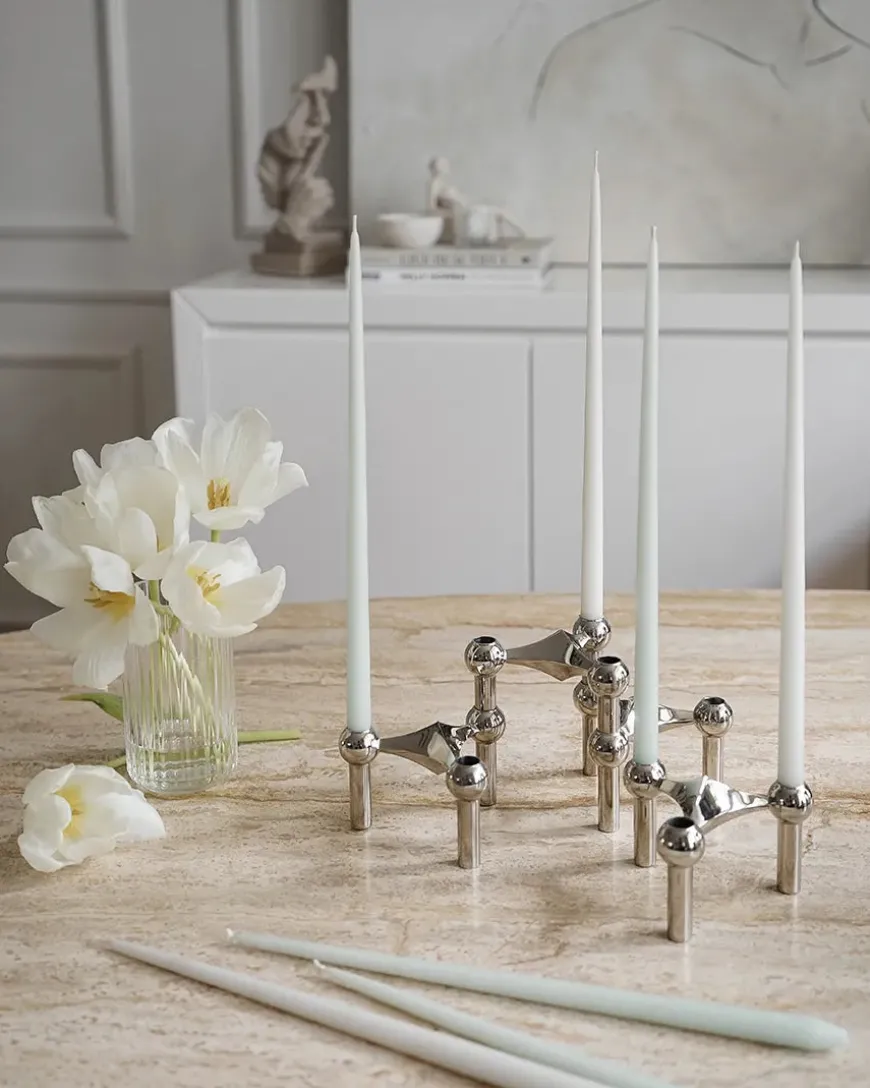 Kertelys til Nagel Lysestage, sand fra STOFF Nagel