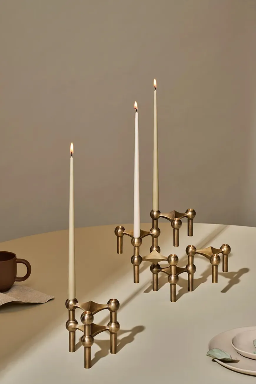 Kertelys til Nagel Lysestage, sand fra STOFF Nagel