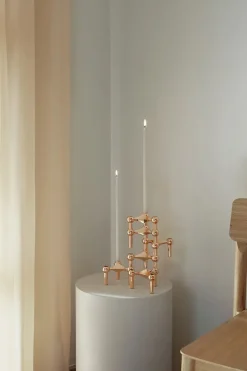 Kertelys til Nagel Lysestage, latte fra STOFF Nagel