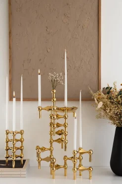 Kertelys til Nagel Lysestage, latte fra STOFF Nagel