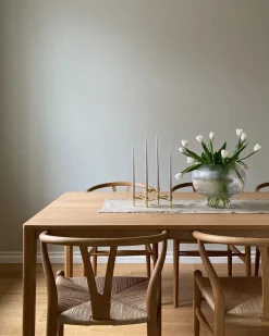 Kertelys til Nagel Lysestage, off white fra STOFF Nagel