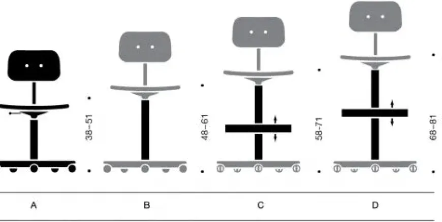 Kevi Air Kontorstol, sort fra Montana