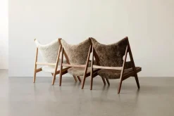 Knitting Lounge Chair, Sheepskin fra Audo Copenhagen