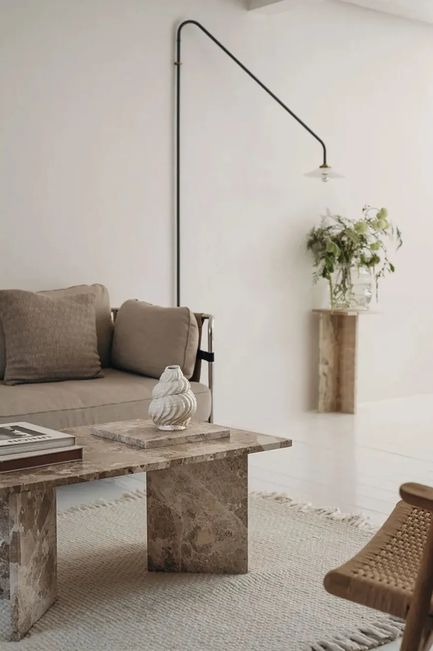 Konkylie Sofabord fra Wabi Sabi Nordic