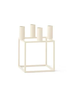 Kubus 4 Lysestage, bruneret kobber fra Audo Copenhagen